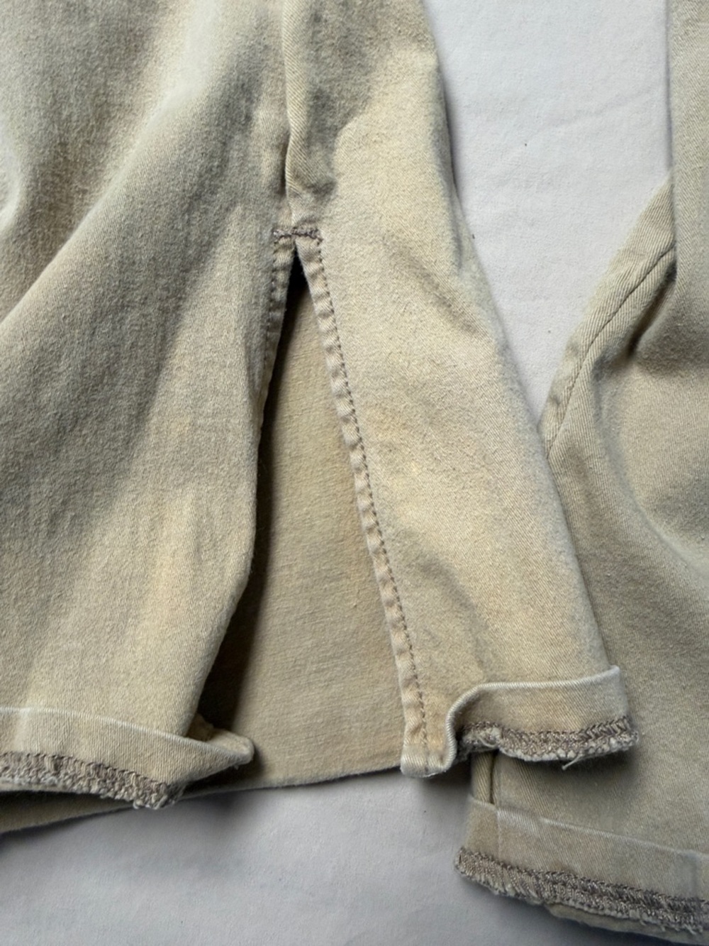 Laundry By Shelli Segal Cream Flare Jeans with Patch Pockets - Picture 4 of 4